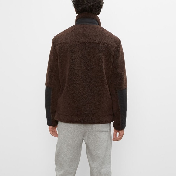 Sherpa Jacket - New With Tags - NEVER WORN - Brown - Picture 2 of 5